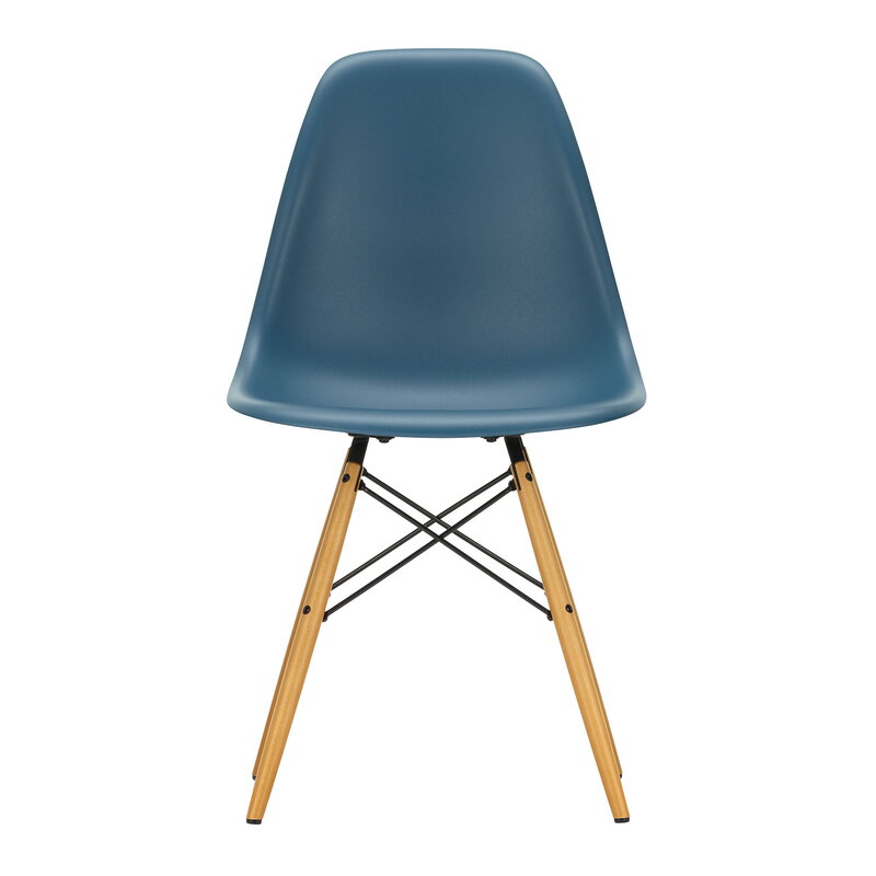 Vitra Eames DSW chair, sea blue - maple | One52 Furniture