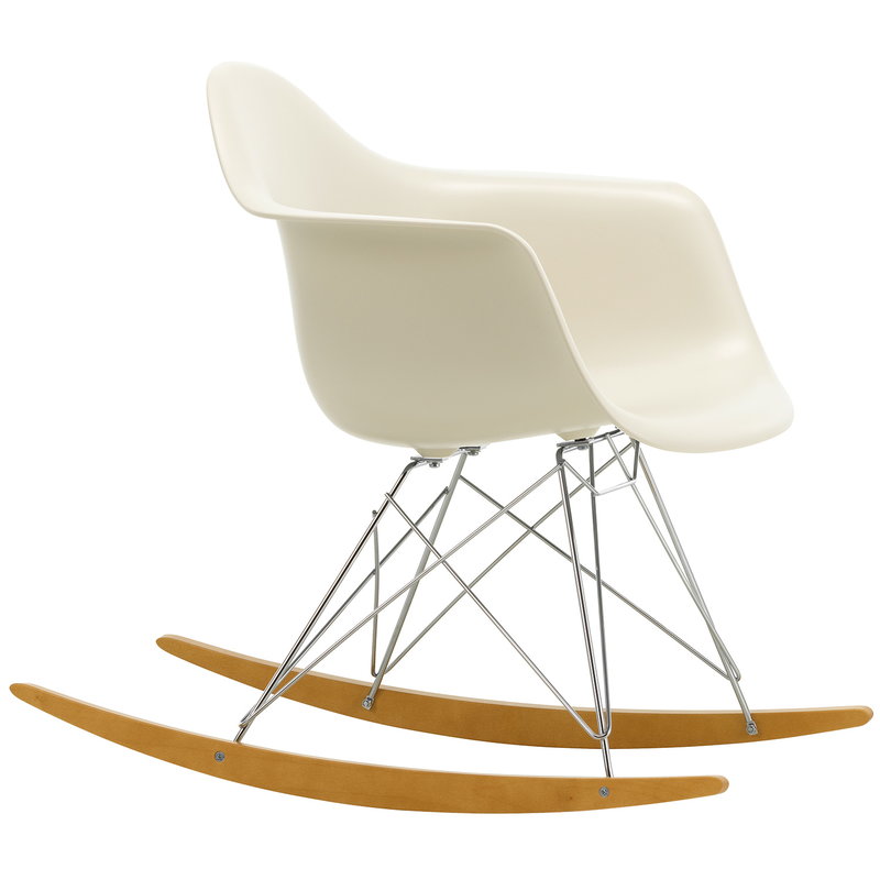 Vitra Eames RAR rocking chair, pebble - chrome - maple | One52 Furniture