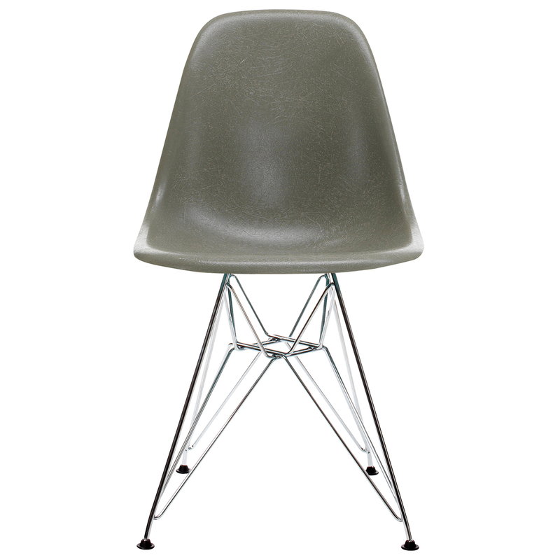 Vitra Eames DSR Fiberglass Chair, raw umber - chrome | One52 Furniture