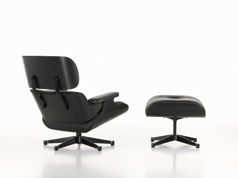 Vitra Eames Lounge Chair, new size, black ash - black leather | One52 Furniture