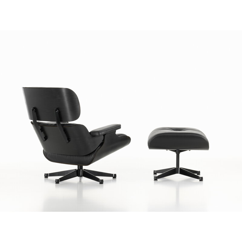 Vitra Eames Lounge Chair, classic size, black ash - black leather | One52 Furniture