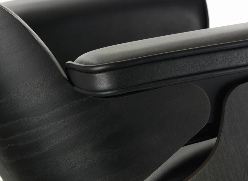 Vitra Eames Lounge Chair, new size, black ash - black leather | One52 Furniture