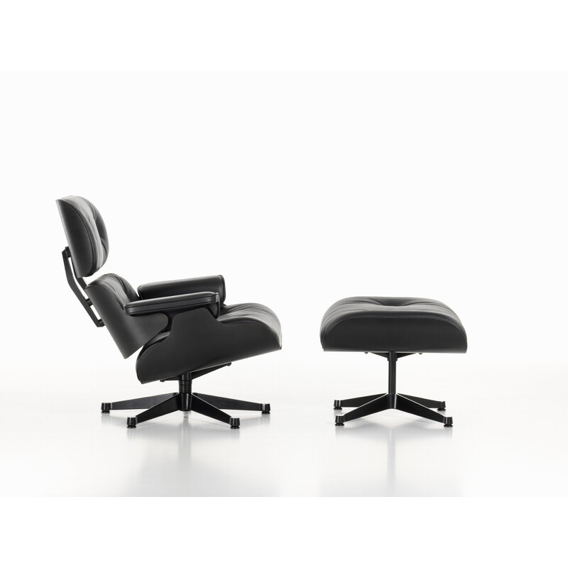 Vitra Eames Lounge Chair, classic size, black ash - black leather | One52 Furniture