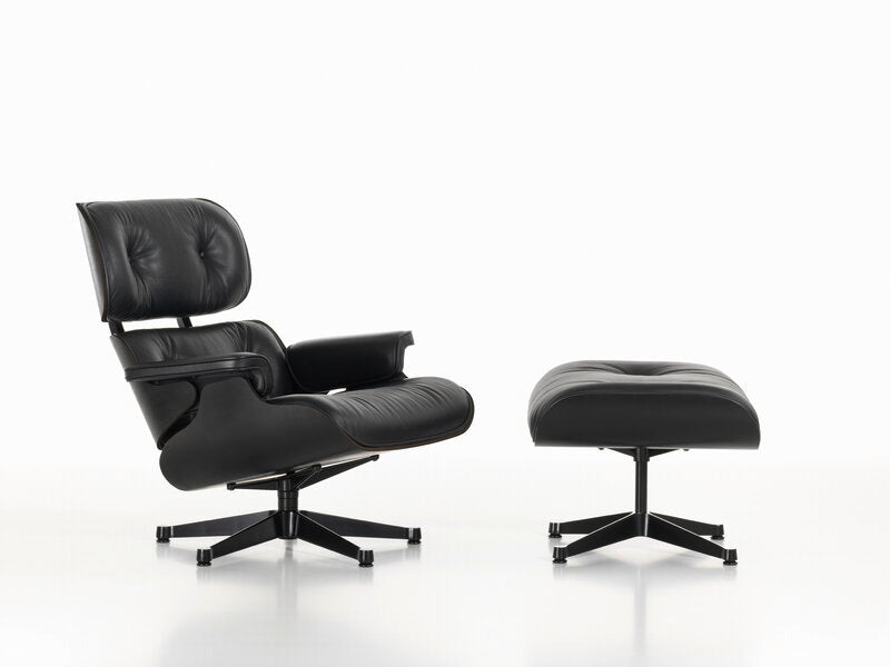 Vitra Eames Lounge Chair, new size, black ash - black leather | One52 Furniture