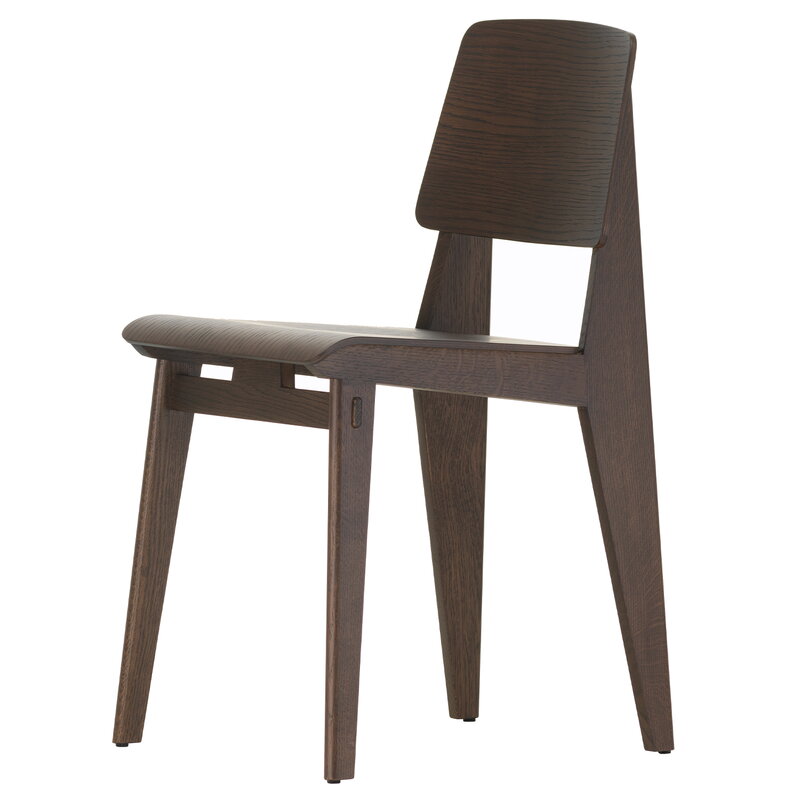 Vitra Chaise Tout Bois chair, dark-stained oak | One52 Furniture