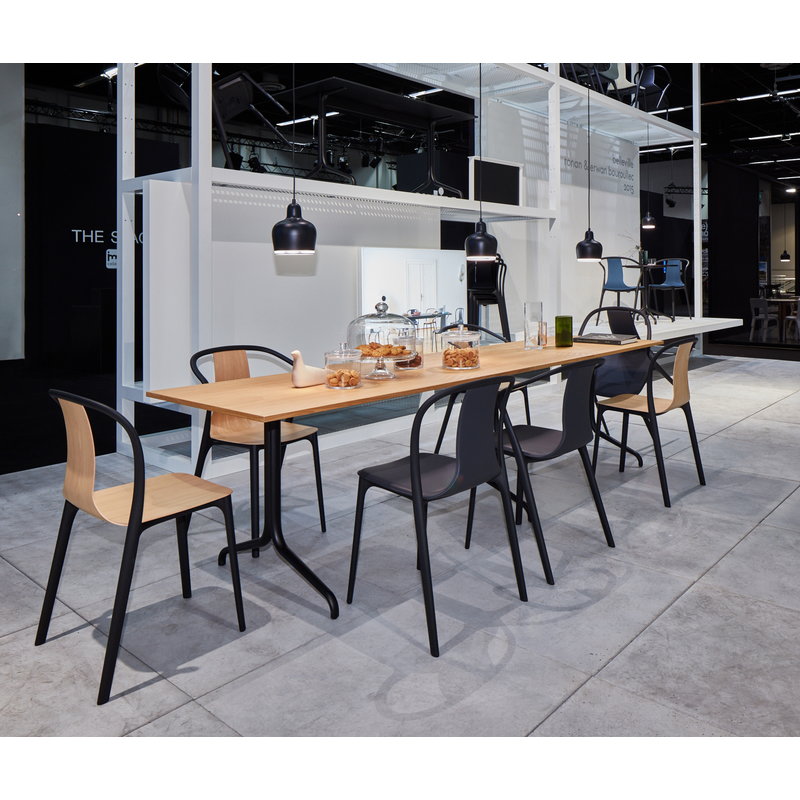 Vitra Belleville armchair, oak - black | One52 Furniture