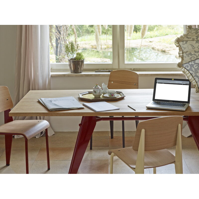 Vitra Standard chair, Japanese red - oak | One52 Furniture