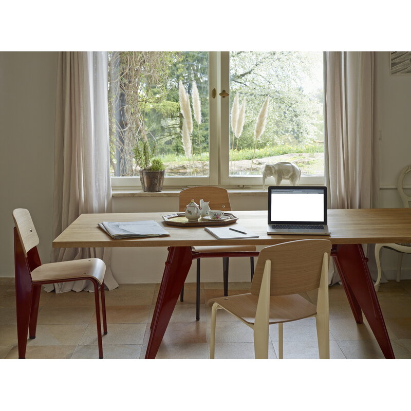 Vitra Standard chair, Japanese red - oak | One52 Furniture