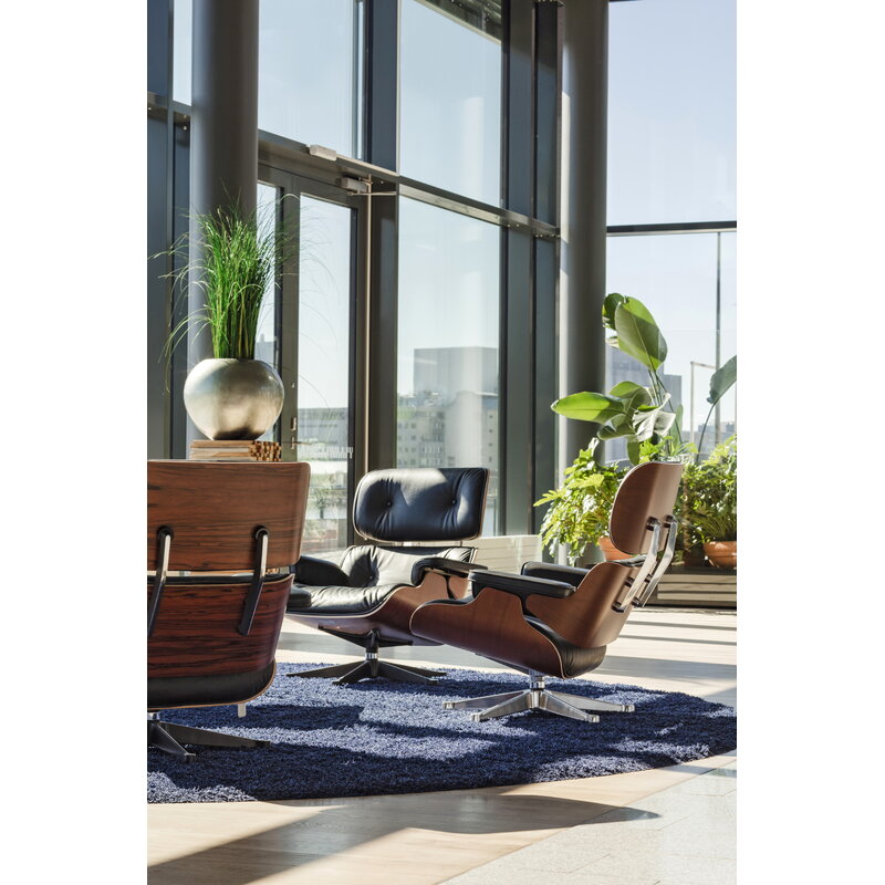Vitra Eames Lounge Chair, new size, palisander - black leather | One52 Furniture