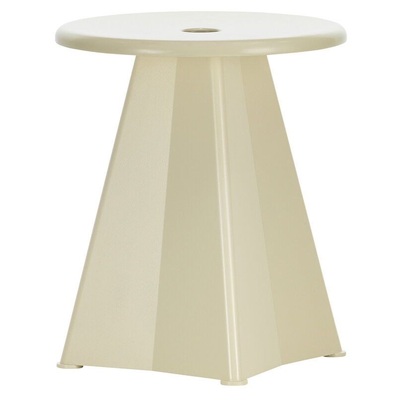 Vitra Tabouret Métallique stool, Prouvé Blanc Colombe | One52 Furniture