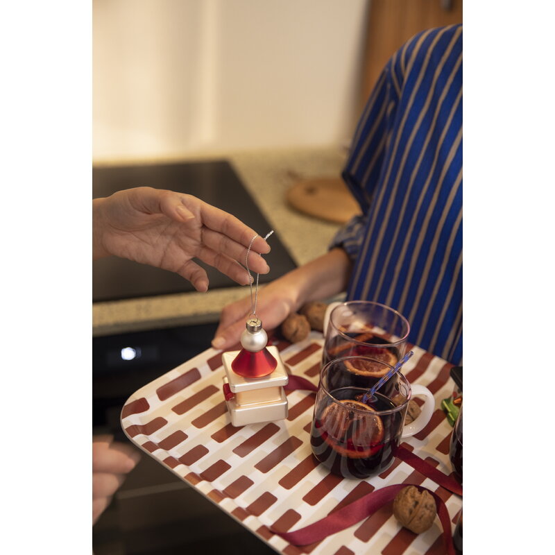 Artek|Trays|Siena tray, 43 x 33 cm, brick - sand