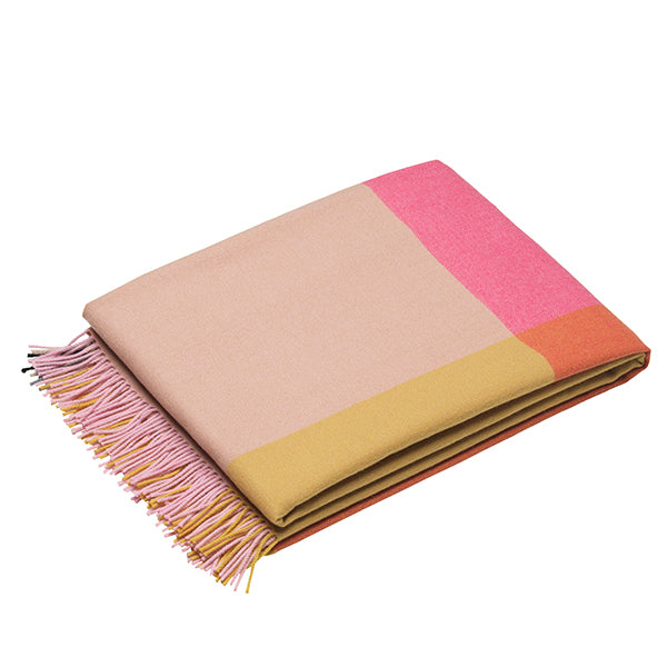 Vitra Colour Block blanket, pink - beige | One52 Furniture