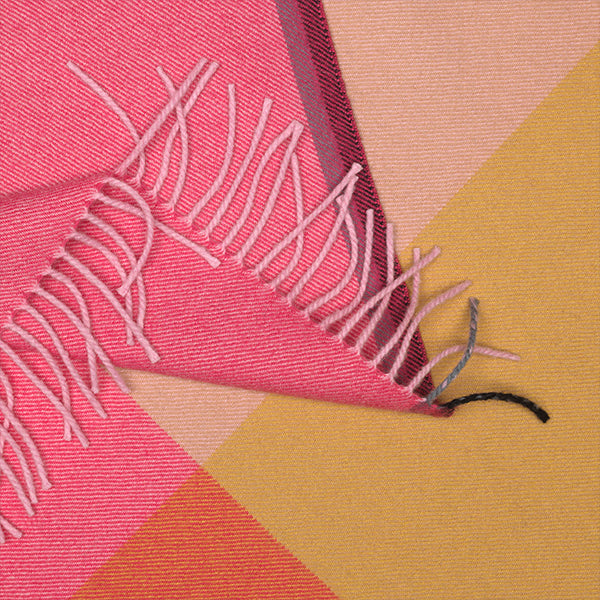 Vitra Colour Block blanket, pink - beige | One52 Furniture