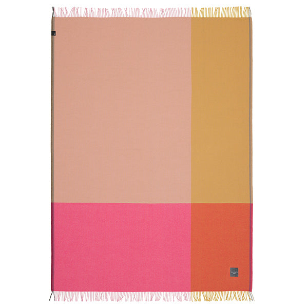 Vitra Colour Block blanket, pink - beige | One52 Furniture