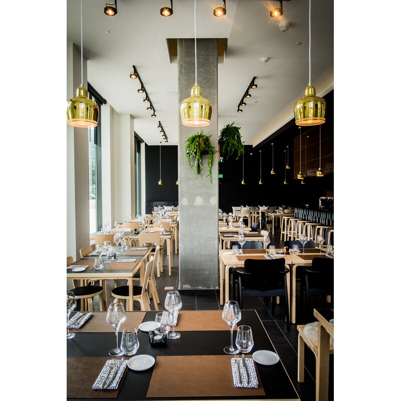 Artek|Chairs, Dining chairs|Aalto chair 66, black linoleum