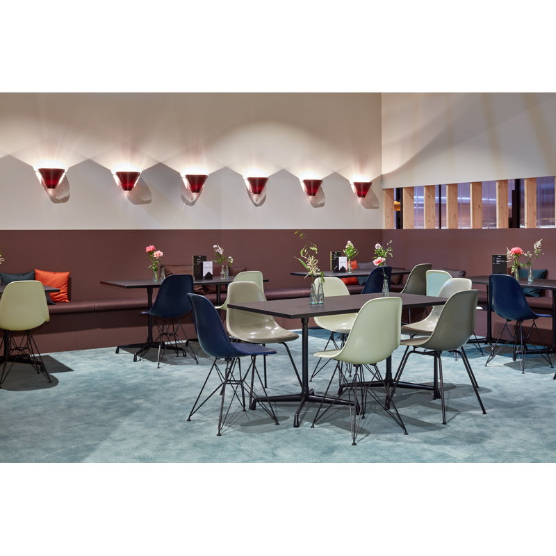 Vitra Eames DSR Fiberglass Chair, raw umber - black | One52 Furniture