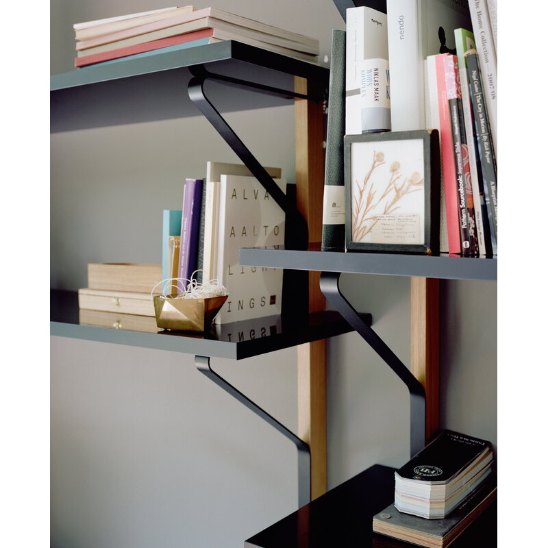 Artek|Shelves, Wall shelves|Kaari wall shelf REB 008, black - oak