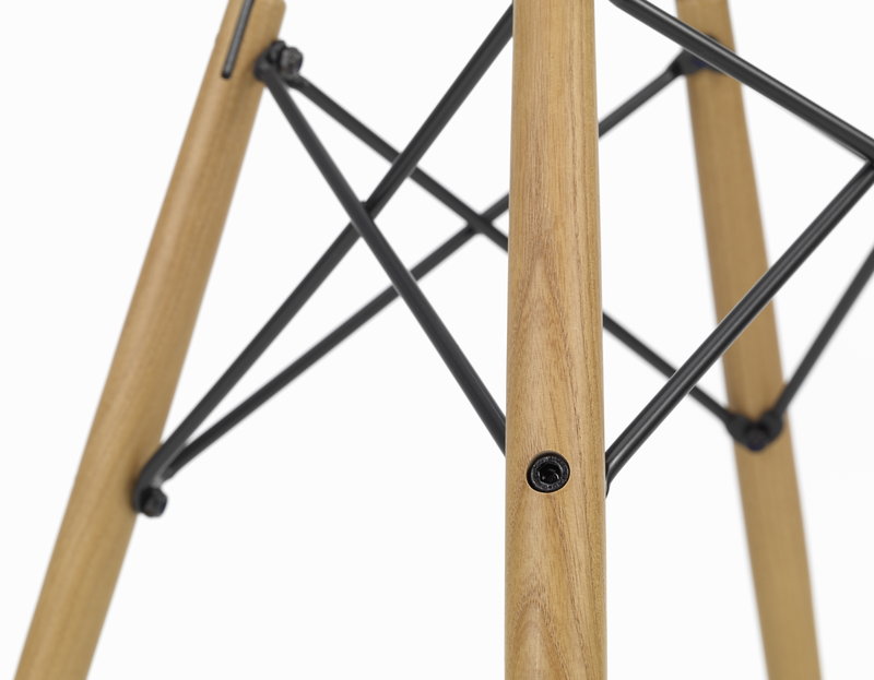 Vitra Eames DSW Fiberglass Chair, navy blue - maple | One52 Furniture