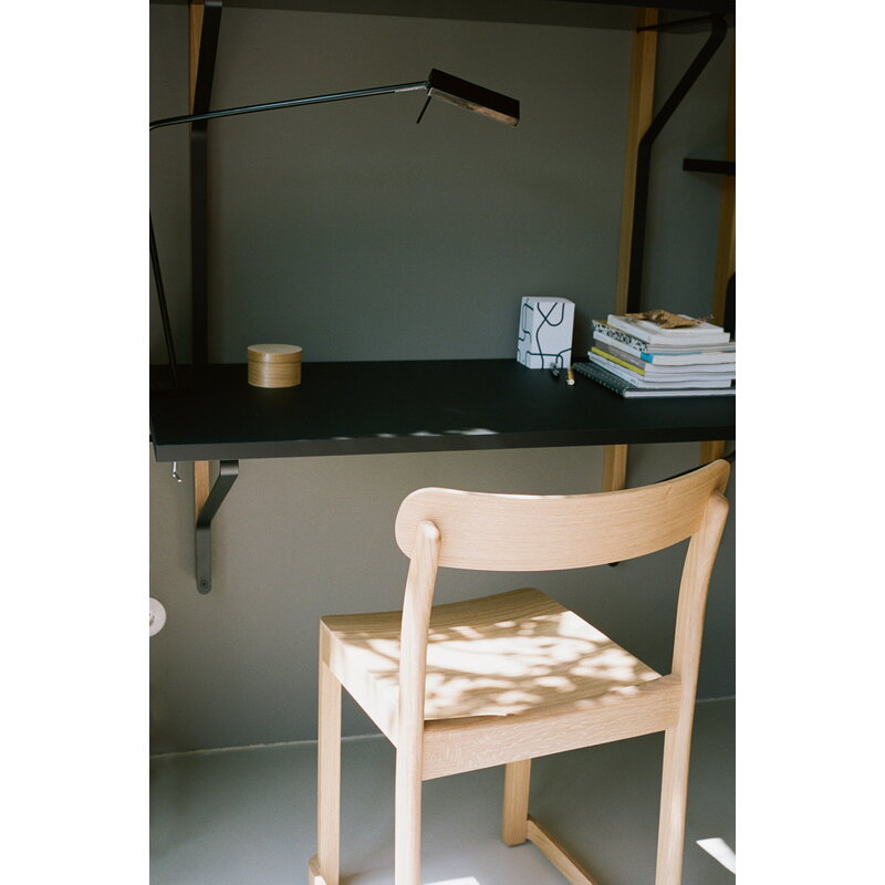 Artek|Shelves, Wall shelves|Kaari wall shelf with desk REB 010, black - oak