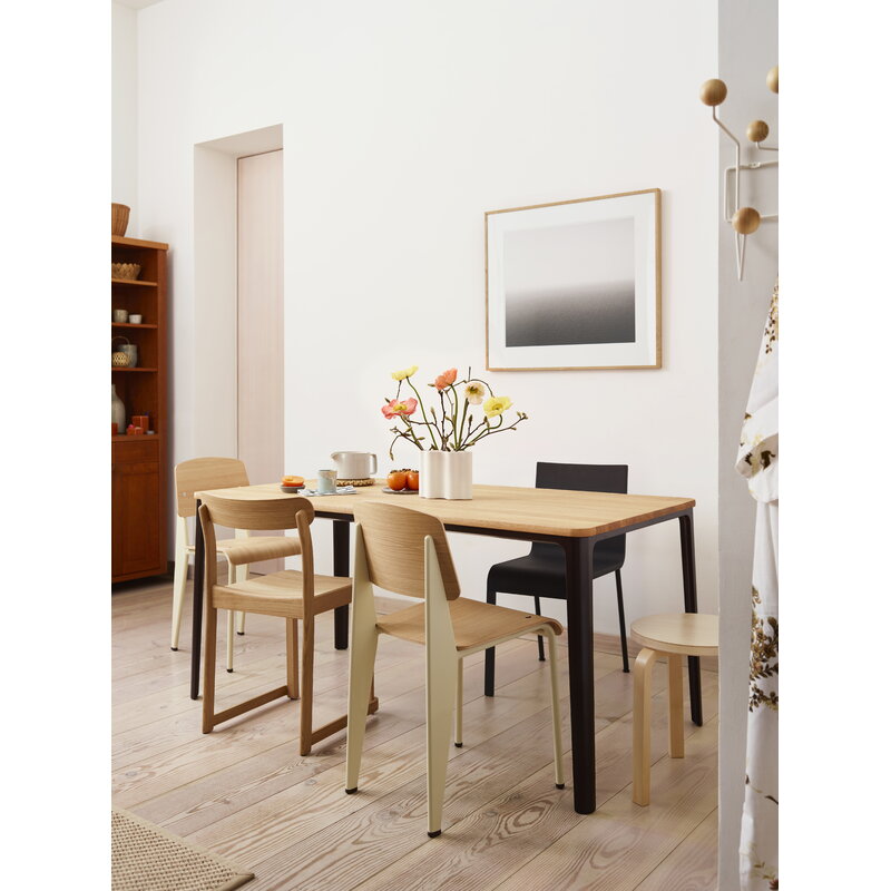 Vitra Standard chair, Prouvé Blanc Colombe - oak | One52 Furniture