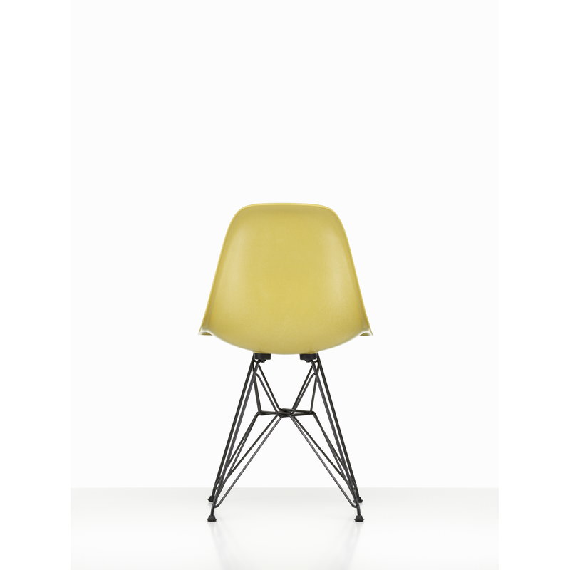 Vitra Eames DSR Fiberglass chair, light ochre - basic dark | One52 Furniture
