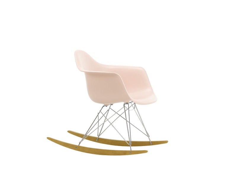 Vitra Eames RAR rocking chair, pale rose - chrome - maple | One52 Furniture