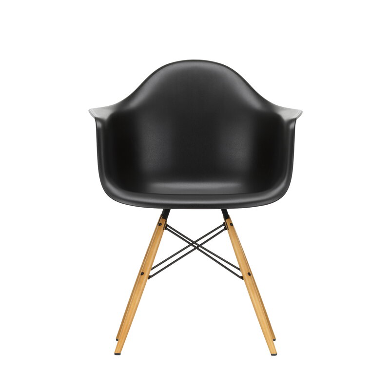 Vitra Eames DAW chair, deep black - maple | One52 Furniture
