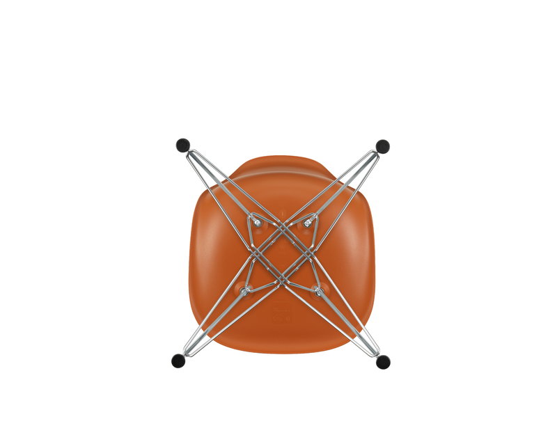Vitra Eames DSR chair, rusty orange - chrome | One52 Furniture