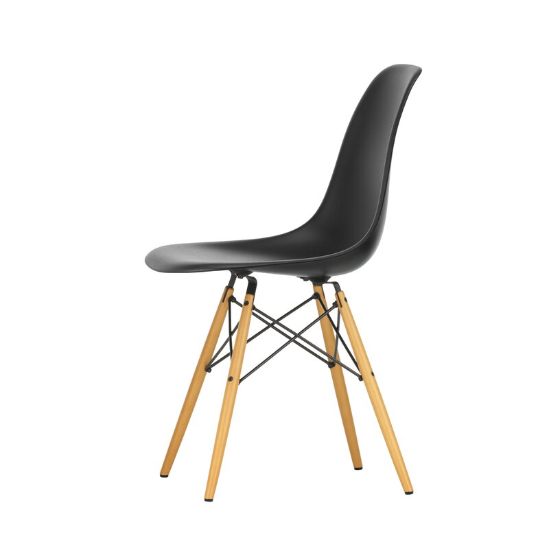Vitra Eames DSW chair, deep black - maple | One52 Furniture