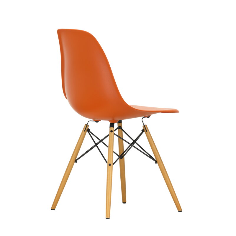 Vitra Eames DSW chair, rusty orange - maple | One52 Furniture