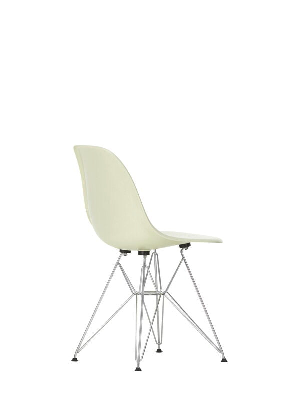 Vitra Eames DSR Fiberglass Chair, parchment - chrome | One52 Furniture