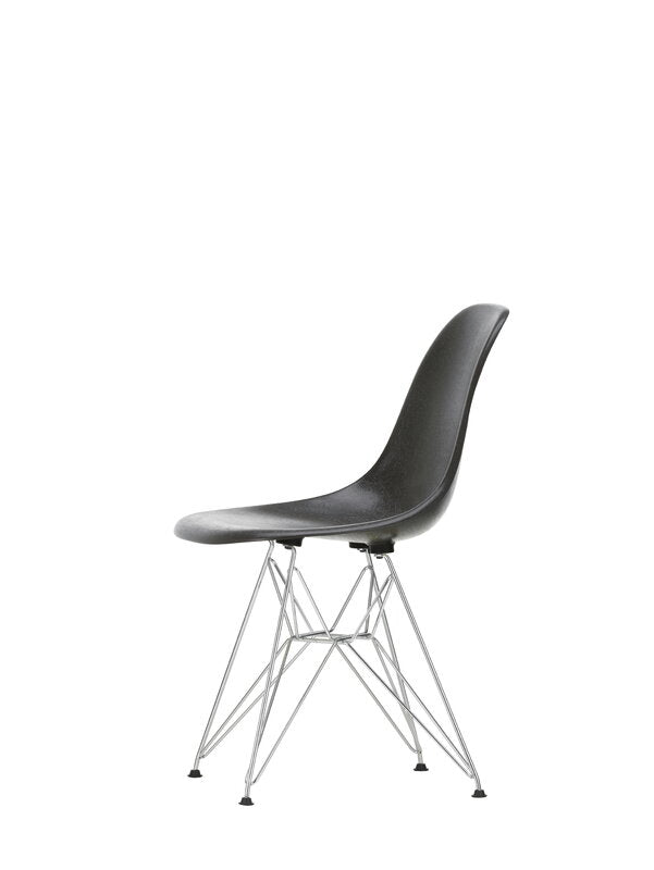 Vitra Eames DSR Fiberglass Chair, elephant hide grey - chrome | One52 Furniture