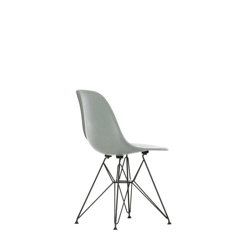 Vitra Eames DSR Fiberglass Chair, sea foam green - black | One52 Furniture