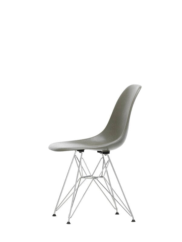 Vitra Eames DSR Fiberglass Chair, raw umber - chrome | One52 Furniture
