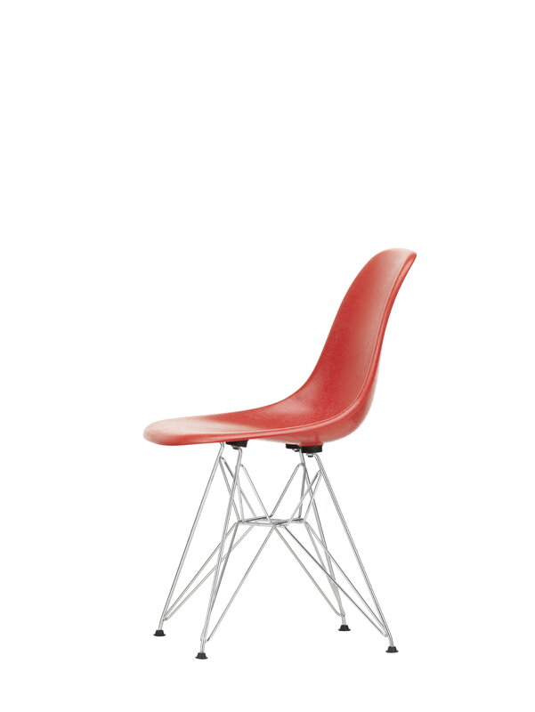 Vitra Eames DSR Fiberglass chair, classic red - chrome | One52 Furniture