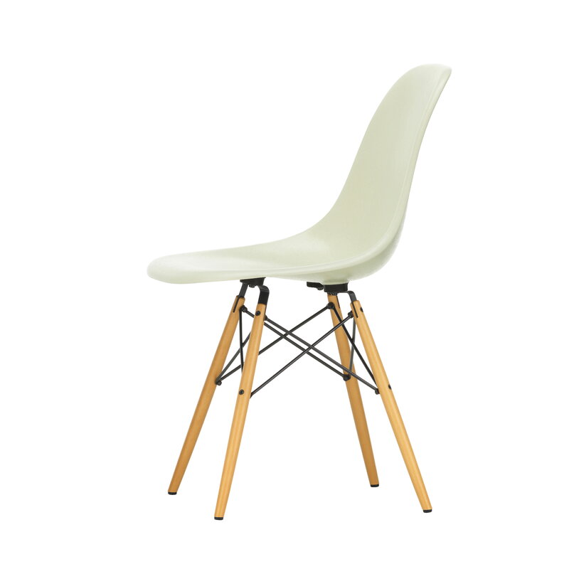Vitra Eames DSW Fiberglass Chair, parchment - maple | One52 Furniture