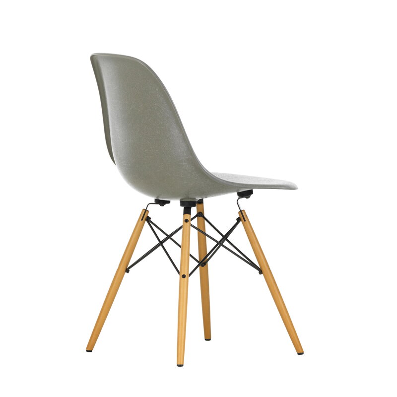 Vitra Eames DSW Fiberglass Chair, raw umber - maple | One52 Furniture