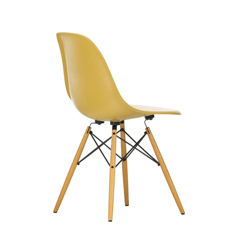 Vitra Eames DSW Fiberglass chair, light ochre - maple | One52 Furniture