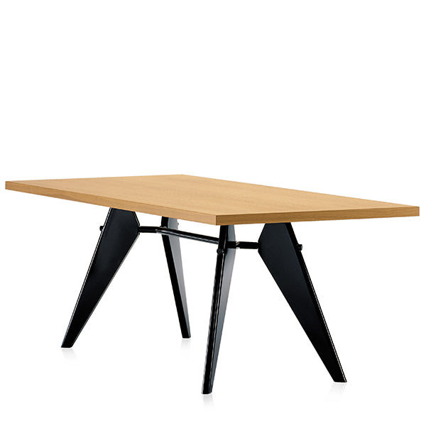 Vitra EM Table 240 x 90 cm, natural oak - deep black | One52 Furniture