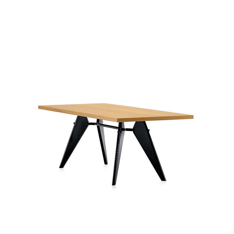 Vitra EM Table 200 x 90 cm, natural oak - deep black | One52 Furniture