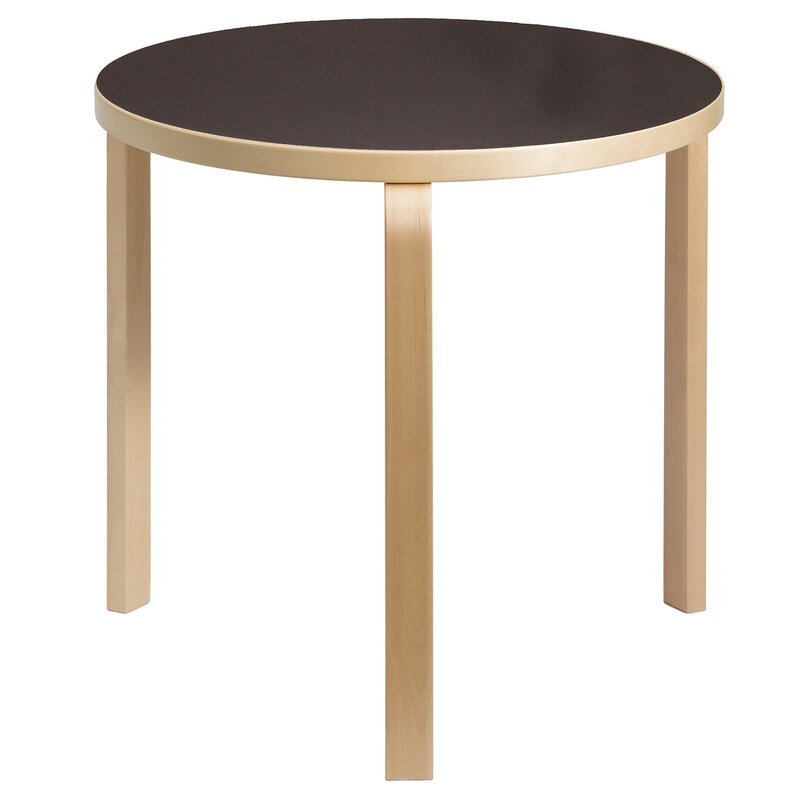 Artek|Dining tables, Tables|Aalto table 90B, birch - black