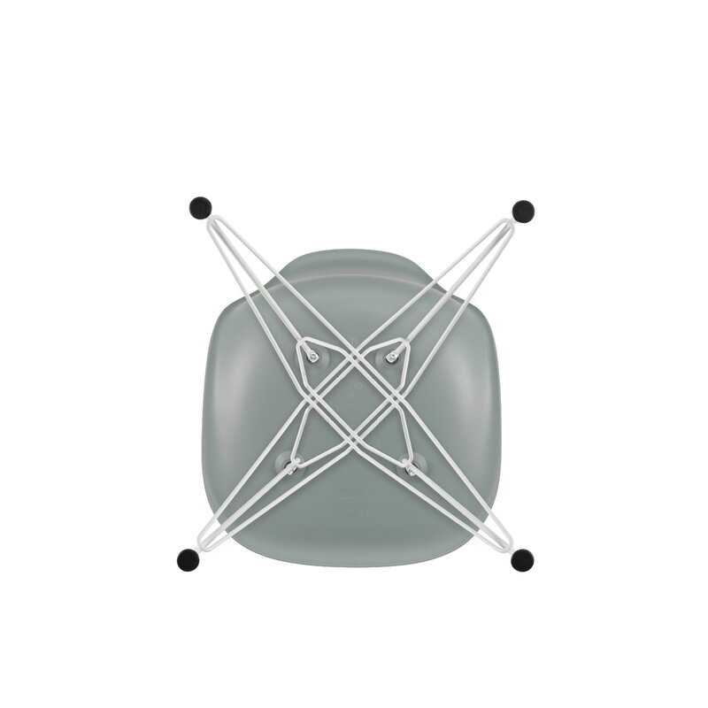 Vitra Eames DSR chair, light grey - white | One52 Furniture