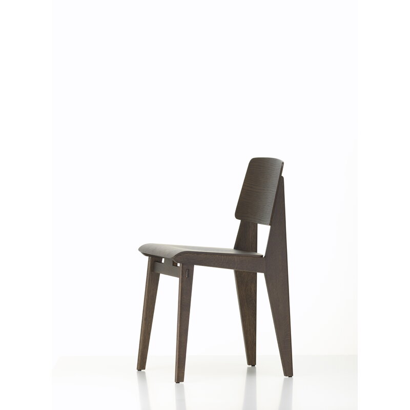 Vitra Chaise Tout Bois chair, dark-stained oak | One52 Furniture