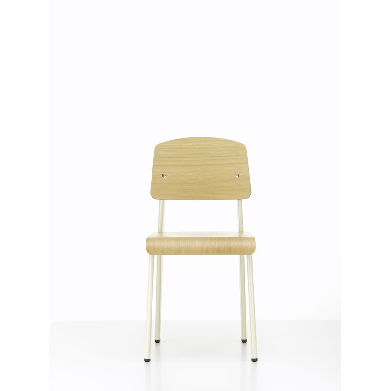 Vitra Standard chair, Prouvé Blanc Colombe - oak | One52 Furniture