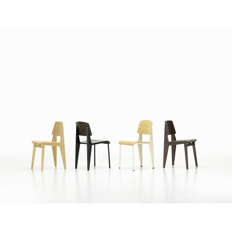 Vitra Chaise Tout Bois chair, dark-stained oak | One52 Furniture