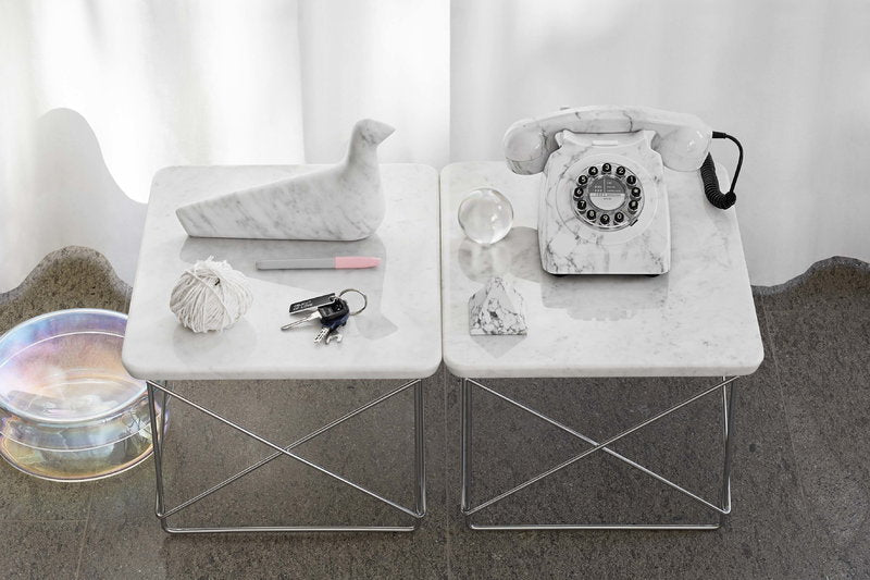 Vitra Eames LTR Occasional table, marble - chrome | One52 Furniture