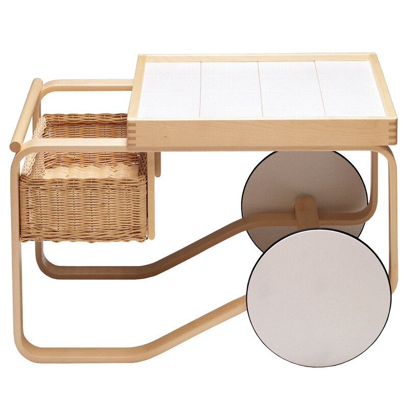 Artek|Kitchen carts & trolleys, Tables|Aalto tea trolley 900, white