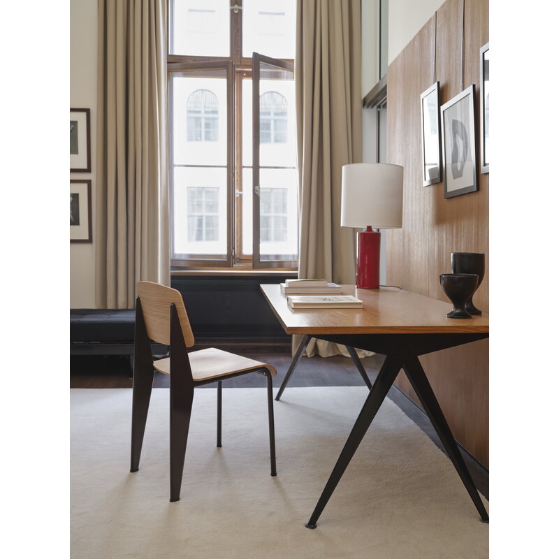 Vitra Standard chair, deep black - oak | One52 Furniture