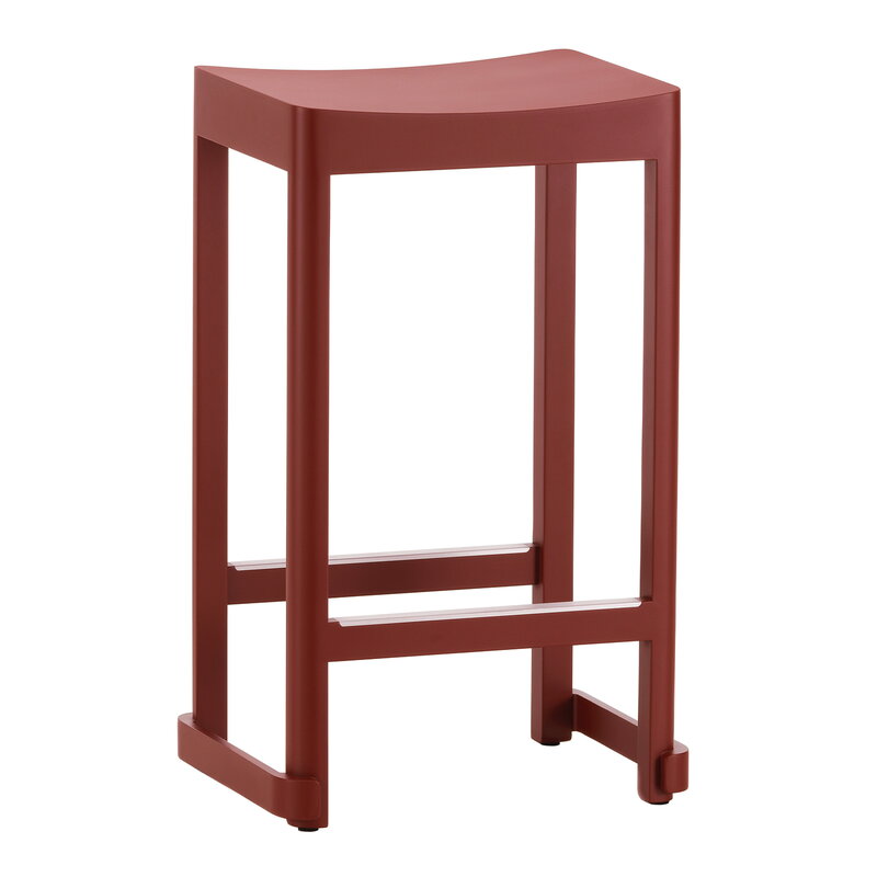Artek|Bar stools & chairs, Chairs|Atelier bar stool, 65 cm, dark red