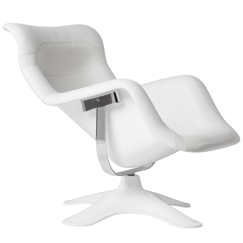 White lounge deals chair